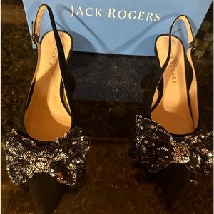 BRAND NEW IN BOX!!  Jack Rogers Debra sling kitten heel.